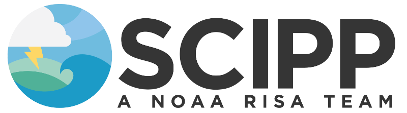 SCIPP (Southern Climate Impacts Planning Program), A NOAA RISA Team logo.